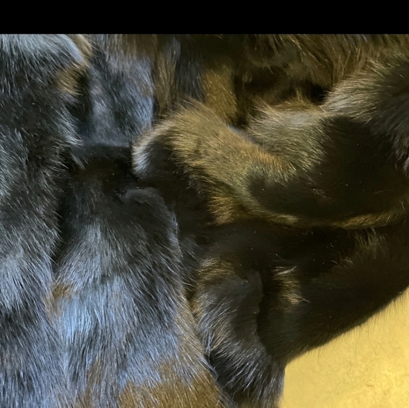 Luxurious Black Genuine FOX Fur Jacket Brand New Men's 2X - Picture 4 of 8